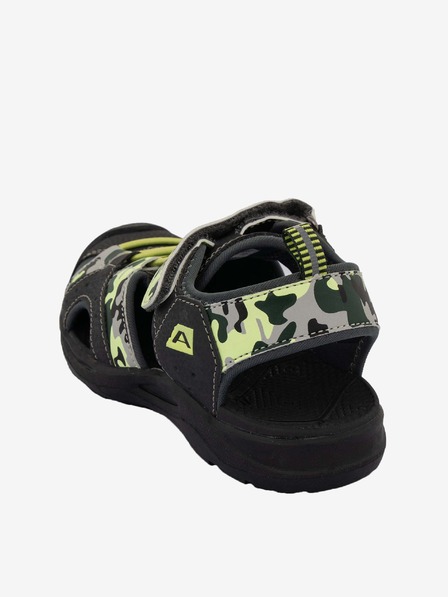 ALPINE PRO Gelbe und graue Kindersandalen ALPINE PRO WHITE