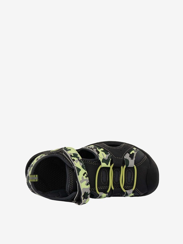 ALPINE PRO Gelbe und graue Kindersandalen ALPINE PRO WHITE