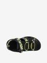 ALPINE PRO Gelbe und graue Kindersandalen ALPINE PRO WHITE