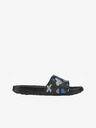 COQUI Schwarze gemusterte Kinderpantoffeln Coqui Tora