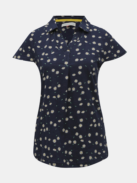 Brakeburn Brakeburn dunkelblaues T-Shirt mit Blumenmuster