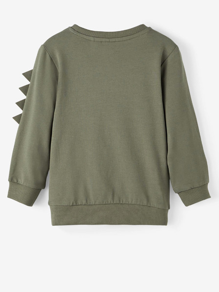 name it Khakifarbenes Sweatshirt für Jungen mit Namen Jairi Jurassic