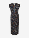 Noisy May Dunkelblaues gemustertes Maxikleid mit Rückenschlitz Noisy May Molly