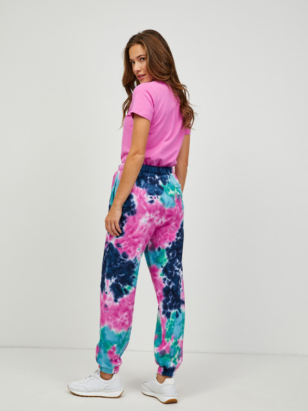 Pepe Jeans Blaue und rosa Batik-Jogginghose für Damen Pepe Jeans Micaella