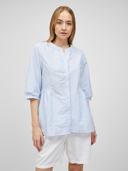 ONLY Hellblau gestreifte Bluse ONLY Gale