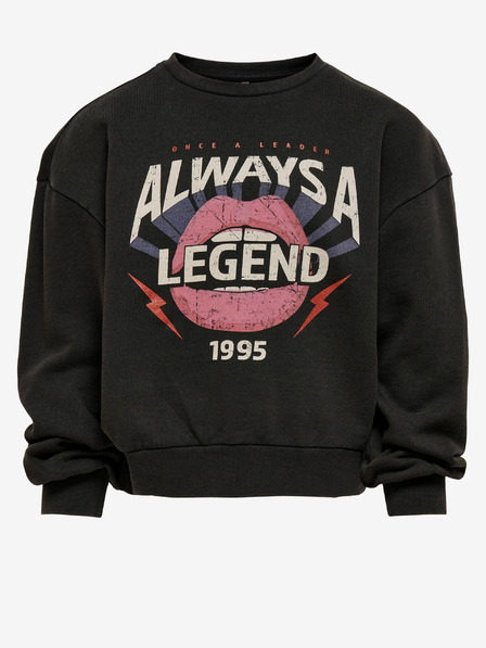 ONLY Schwarzes Mädchen-Sweatshirt ONLY Lucinda