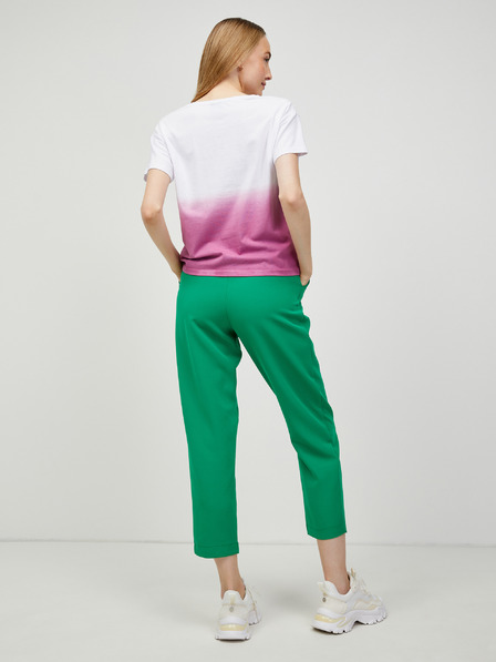 Pieces Weißes und rosa T-Shirt Pieces Abba