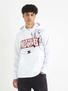 Celio Weißer Celio Captain America Kapuzenpullover für Herren mit Druck