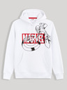 Celio Weißer Celio Captain America Kapuzenpullover für Herren mit Druck