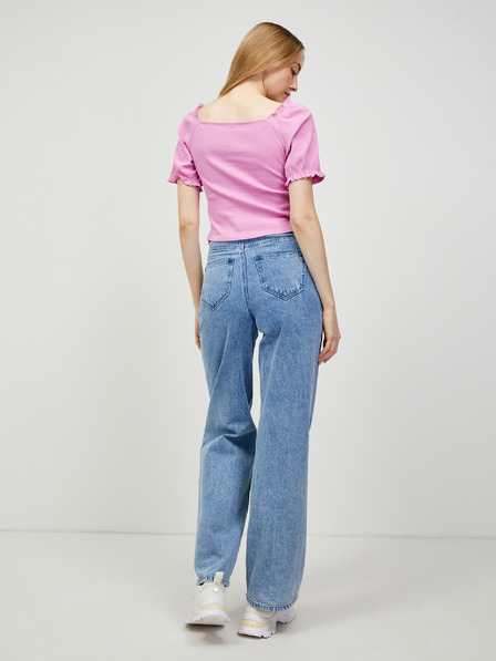 Pieces Rosa Crop-Top Pieces Tegan