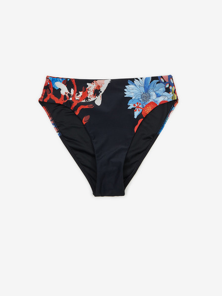 Desigual Schwarzer gemusterter Damen-Bikiniunterteil Desigual Attina II