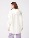 Wrangler Cremefarbener Wrangler Damen-Kapuzenpullover in Übergröße