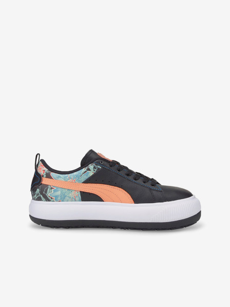 Puma Schwarze Damen-Turnschuhe aus Leder Puma Mayu