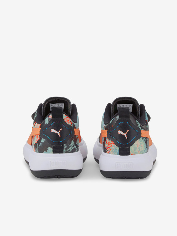 Puma Schwarze Damen-Turnschuhe aus Leder Puma Mayu