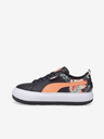 Puma Schwarze Damen-Turnschuhe aus Leder Puma Mayu