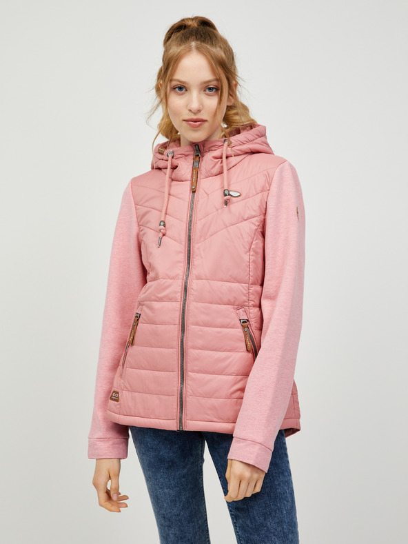 Ragwear Rosa Damen Steppjacke mit Kapuze Ragwear Lucinda