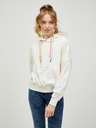 Ragwear Cremefarbener gemusterter Damen-Kapuzenpullover Ragwear Gobby Ombre