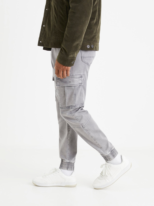 Celio Hellgraue Herrenhosen Celio