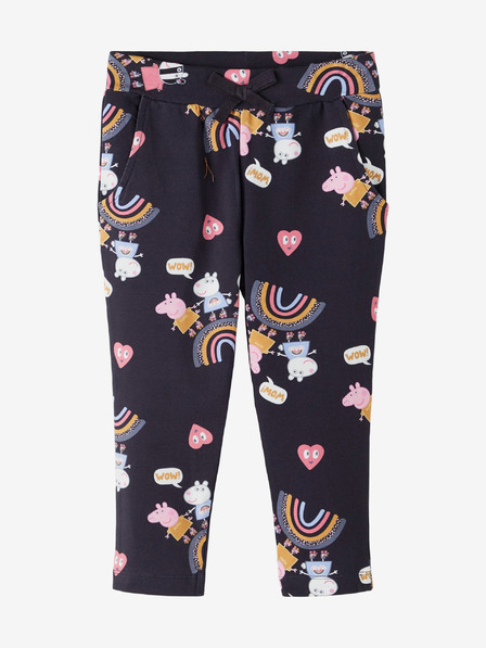 name it Dunkelblaue gemusterte Mädchen-Sweatpants Name It Jina Peppa Pig