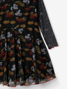 Desigual Schwarzes gemustertes Kleid für Mädchen Desigual Arroyo