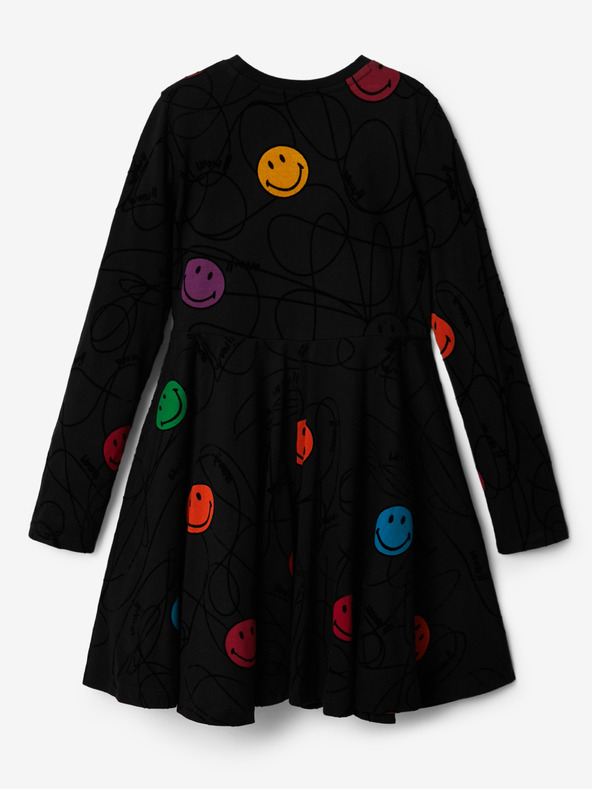 Desigual Desigual Alvarez Schwarzes Mädchen-Sweatshirt-Kleid