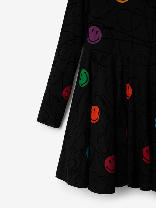 Desigual Desigual Alvarez Schwarzes Mädchen-Sweatshirt-Kleid