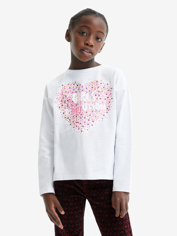 Desigual Weißes Desigual Alba Mädchen-T-Shirt
