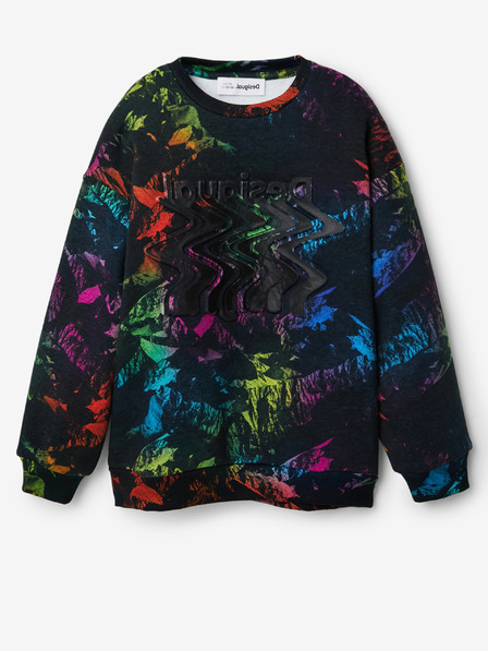 Desigual Schwarzes gemustertes Sweatshirt für Jungen Desigual Vesubio