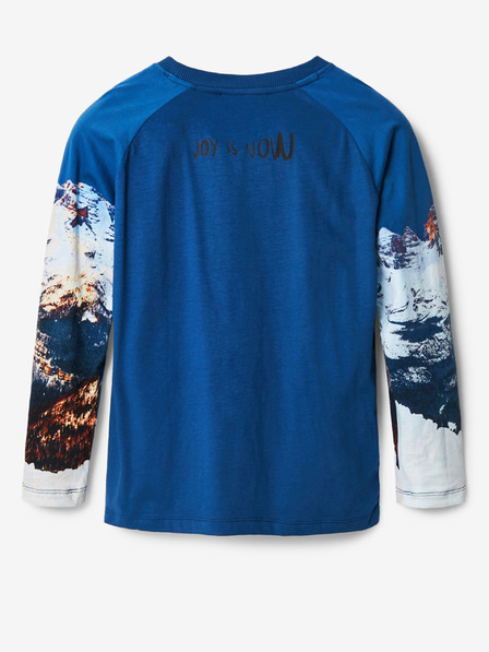 Desigual Blaues gemustertes Jungen-T-Shirt Desigual Javier