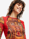 Desigual Rotes Desigual Damen Groove Shirt