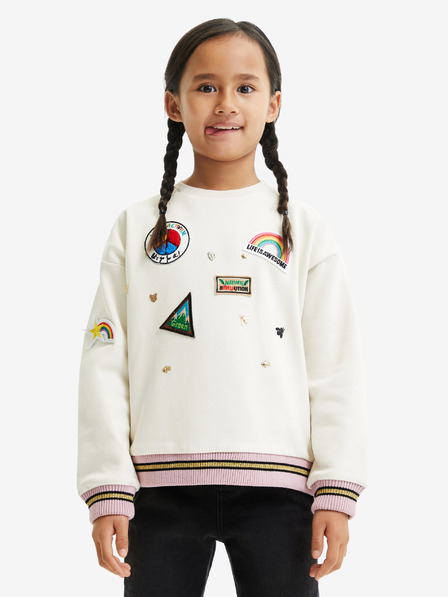 Desigual Desigual Verde Creme Mädchen Sweatshirt
