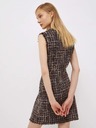 Liu Jo Braun gestreiftes Kleid Lui Jo