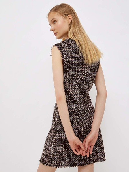 Liu Jo Braun gestreiftes Kleid Lui Jo
