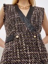 Liu Jo Braun gestreiftes Kleid Lui Jo