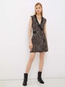 Liu Jo Braun gestreiftes Kleid Lui Jo