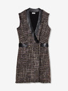 Liu Jo Braun gestreiftes Kleid Lui Jo