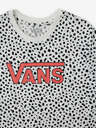 Vans Schwarz-weiß gemustertes Langarmshirt für Mädchen VANS