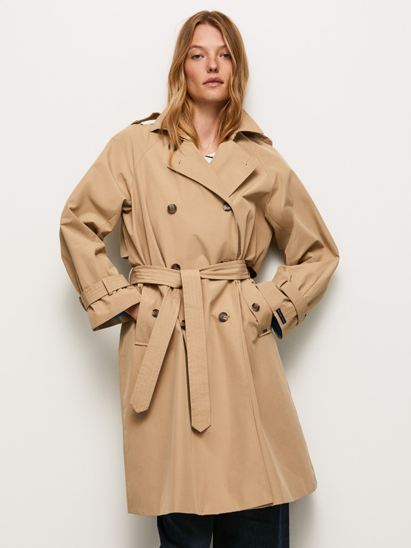 Pepe Jeans Beige Damen Trenchcoat Pepe Jeans Ava