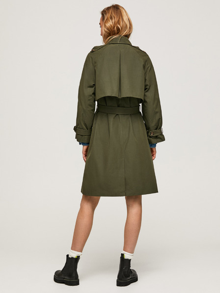 Pepe Jeans Khaki Damen Trenchcoat Pepe Jeans Ava