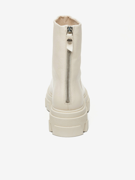 Steve Madden Cremefarbene Lederstiefeletten Steve Madden Maryann