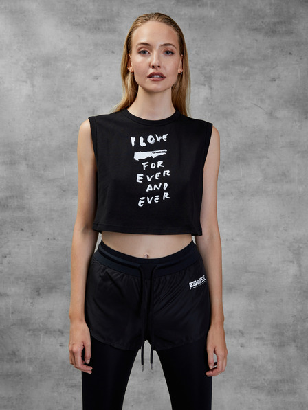 Diesel Diesel schwarzes Damen Cropped Shirt