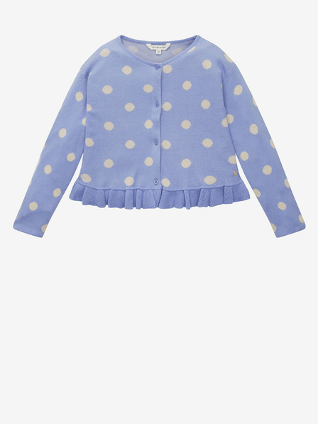 Tom Tailor Blaue gepunktete Strickjacke für Mädchen Tom Tailor