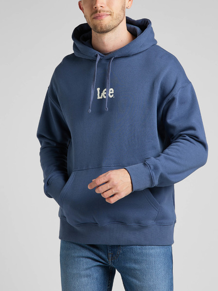 Lee Blauer Lee-Kapuzenpullover für Männer