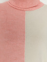 Trendyol Weiß-rosa Damen-Rollkragenpullover Trendyol