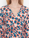 Trendyol Blau und beige gemustertes Kleid Trendyol