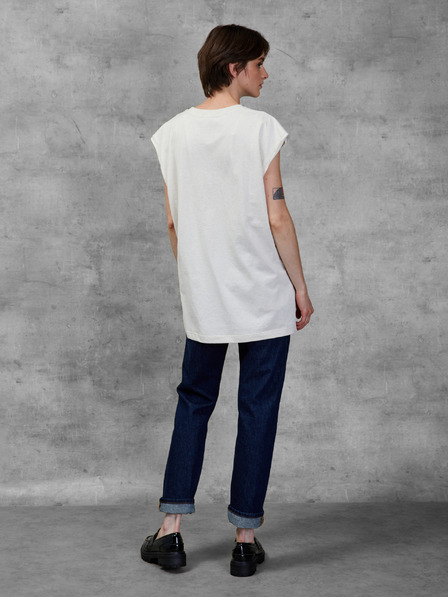 Diesel Diesel Weißes Damen-Cropped-Shirt