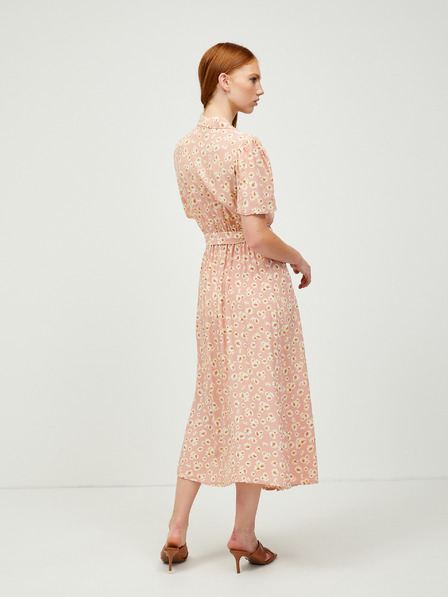 Pieces Rosa geblümtes Shirt Midriff Pieces Miller