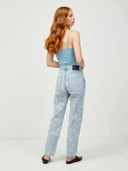 Pieces Hellblauer gerippter Body Pieces Kitte