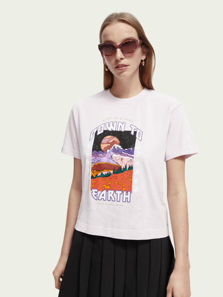 Scotch & Soda Hellrosa Damen-T-Shirt Scotch & Soda