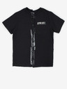 Diesel Schwarzes T-Shirt für Jungen mit Aufdruck Diesel